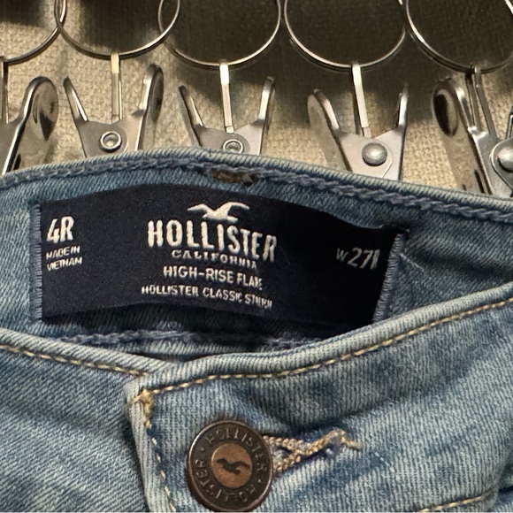 Hollister Light Blue Flare Jeans - Picture 2 of 3